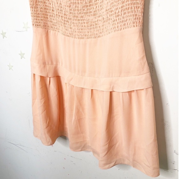 𝅺ALLIE & Jay smocked peach mini dress - Picture 6 of 11